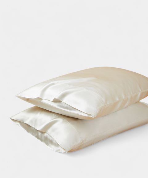 100%天然蠶絲枕頭套｜玫瑰金