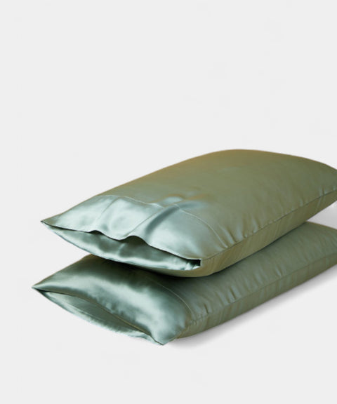 100%天然蠶絲枕頭套｜玫瑰金