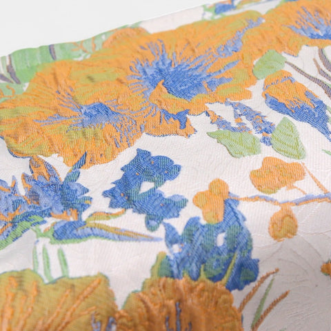 Floraison 刺繡花卉化妝包｜粉薊花