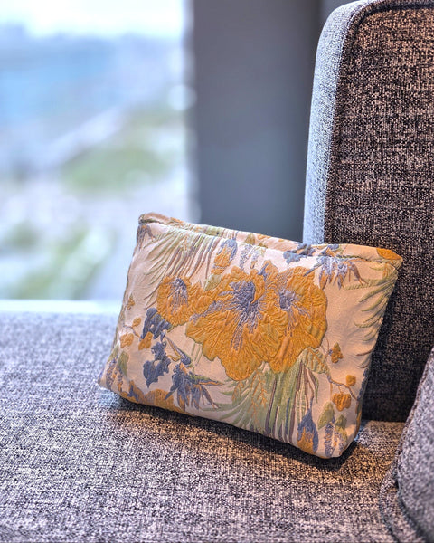 Floraison 刺繡花卉收納包｜金午時花