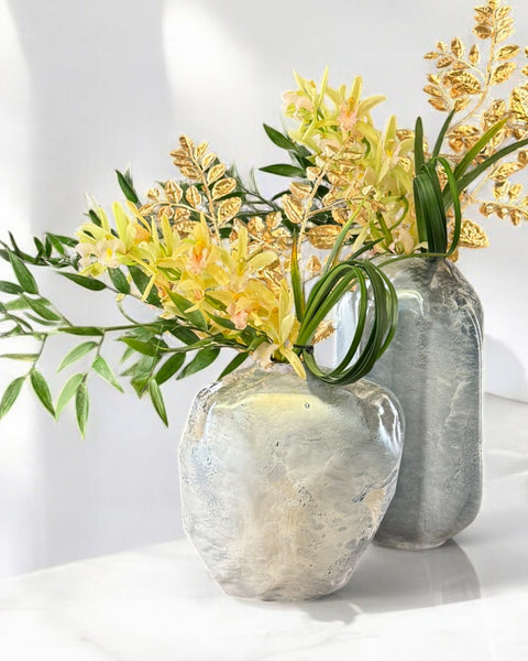 Lagom 冰裂石吹玻花器