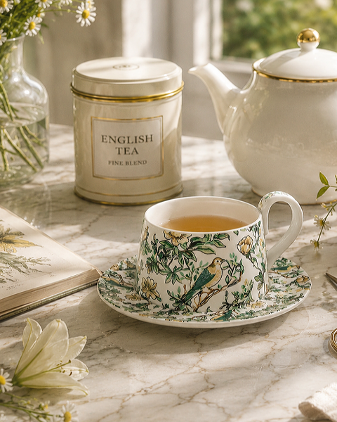 Le Reine 法式錐形茶杯｜晨光白