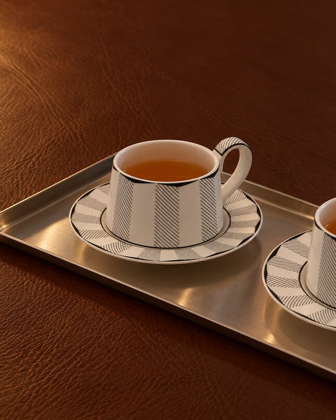 Le Reine 法式錐形茶杯｜墨紋