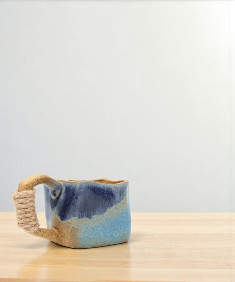 Mist 窯燒霧土陶杯｜藍