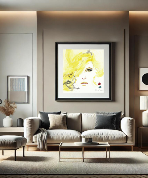 全客製尺寸水彩掛畫｜瑪麗蓮．夢露