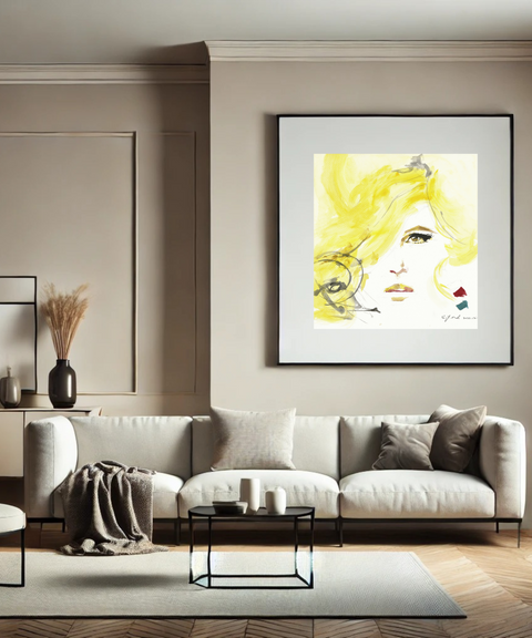 全客製尺寸水彩掛畫｜瑪麗蓮．夢露