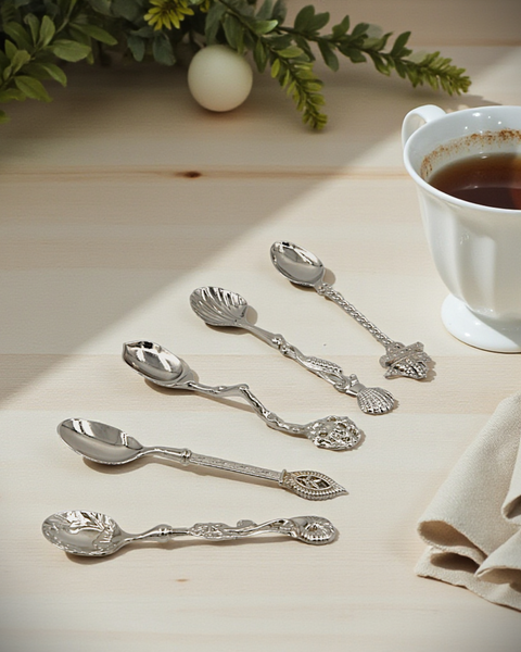 Rocomarine 洛可可海韻茶匙組｜銀色