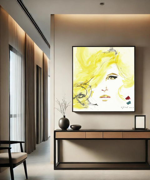 全客製尺寸水彩掛畫｜瑪麗蓮．夢露