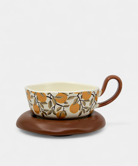 Solara 橙光大地咖啡杯盤