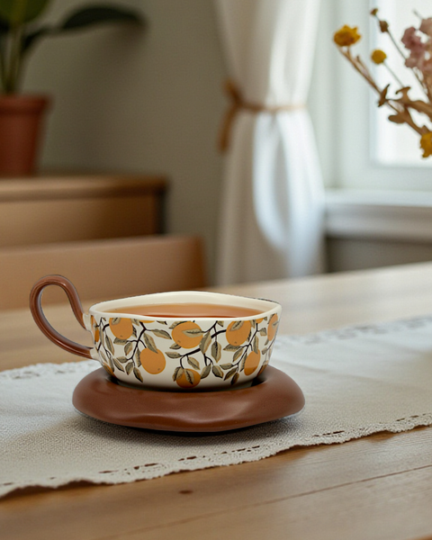 Solara 橙光大地咖啡杯盤