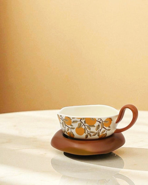 Solara 橙光大地咖啡杯盤