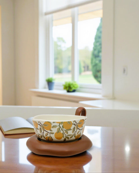 Solara 橙光大地咖啡杯盤