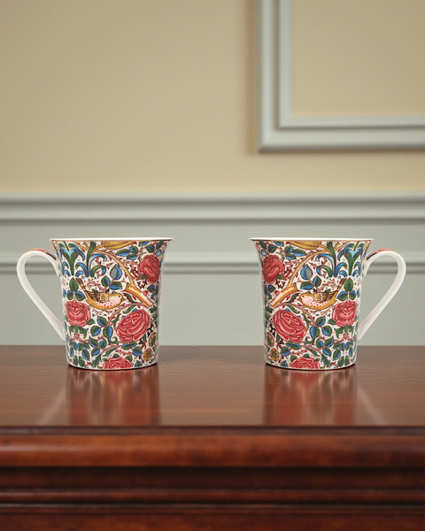 William Morris 鳥與玫瑰藝術對杯