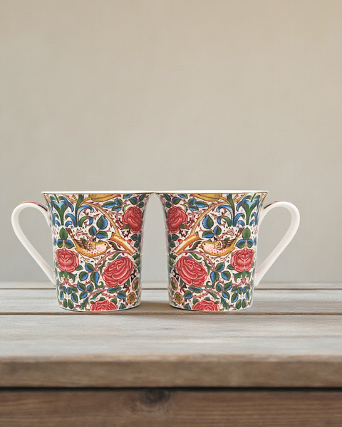 William Morris 鳥與玫瑰藝術對杯